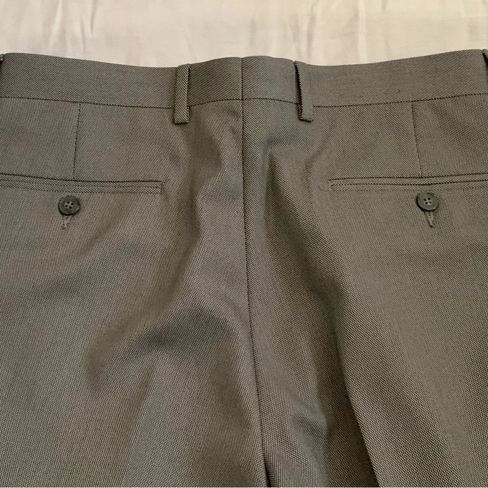Calvin Klein Men’s Steel Gray Suit Set 38 Short Jacket 32 Pants Slim Fit